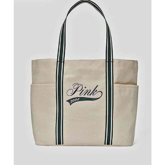 NEW WITH TAGS VICTORIA'S SECRET CANVAS TOTE - Picture 1 of 4